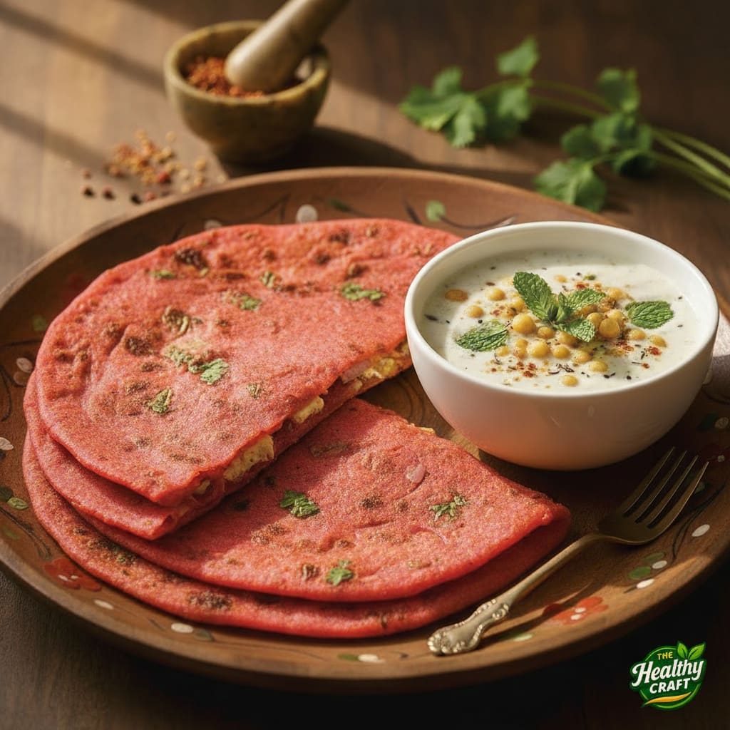 Beet paratha